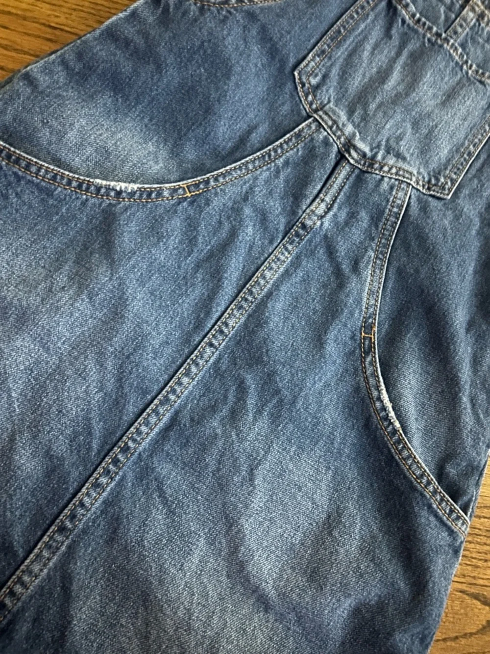 GAP Kids Light Blue Denim Jumper Dress